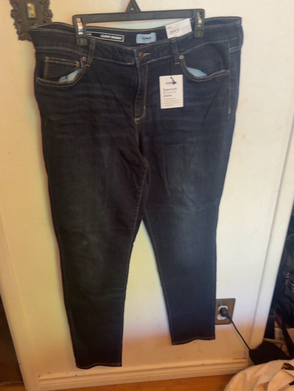 Sonoma Goods For Life Curvy Skinny Jeans Women’s 18L Dark Wash Mid Rise NWT